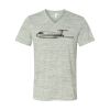 White Marble Unisex Jersey Short-Sleeve V-Neck T-Shirt Thumbnail