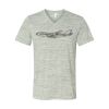 White Marble Unisex Jersey Short-Sleeve V-Neck T-Shirt Thumbnail