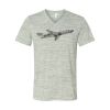 White Marble Unisex Jersey Short-Sleeve V-Neck T-Shirt Thumbnail