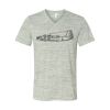 White Marble Unisex Jersey Short-Sleeve V-Neck T-Shirt Thumbnail
