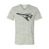 White Marble Unisex Jersey Short-Sleeve V-Neck T-Shirt Thumbnail