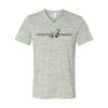 White Marble Unisex Jersey Short-Sleeve V-Neck T-Shirt Thumbnail