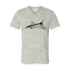 White Marble Unisex Jersey Short-Sleeve V-Neck T-Shirt Thumbnail