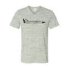 White Marble Unisex Jersey Short-Sleeve V-Neck T-Shirt Thumbnail