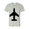 White Marble Unisex Jersey Short-Sleeve V-Neck T-Shirt Thumbnail