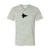 White Marble Unisex Jersey Short-Sleeve V-Neck T-Shirt Thumbnail