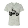 White Marble Unisex Jersey Short-Sleeve V-Neck T-Shirt Thumbnail