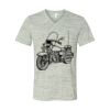 White Marble Unisex Jersey Short-Sleeve V-Neck T-Shirt Thumbnail