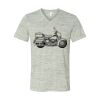 White Marble Unisex Jersey Short-Sleeve V-Neck T-Shirt Thumbnail
