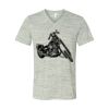 White Marble Unisex Jersey Short-Sleeve V-Neck T-Shirt Thumbnail