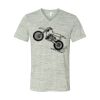 White Marble Unisex Jersey Short-Sleeve V-Neck T-Shirt Thumbnail