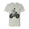 White Marble Unisex Jersey Short-Sleeve V-Neck T-Shirt Thumbnail