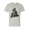 White Marble Unisex Jersey Short-Sleeve V-Neck T-Shirt Thumbnail
