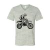 White Marble Unisex Jersey Short-Sleeve V-Neck T-Shirt Thumbnail