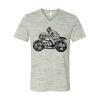 White Marble Unisex Jersey Short-Sleeve V-Neck T-Shirt Thumbnail