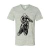 White Marble Unisex Jersey Short-Sleeve V-Neck T-Shirt Thumbnail