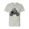 White Marble Unisex Jersey Short-Sleeve V-Neck T-Shirt Thumbnail