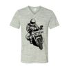 White Marble Unisex Jersey Short-Sleeve V-Neck T-Shirt Thumbnail