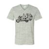 White Marble Unisex Jersey Short-Sleeve V-Neck T-Shirt Thumbnail