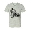White Marble Unisex Jersey Short-Sleeve V-Neck T-Shirt Thumbnail