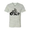 White Marble Unisex Jersey Short-Sleeve V-Neck T-Shirt Thumbnail