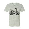White Marble Unisex Jersey Short-Sleeve V-Neck T-Shirt Thumbnail