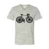 White Marble Unisex Jersey Short-Sleeve V-Neck T-Shirt Thumbnail