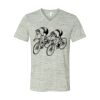 White Marble Unisex Jersey Short-Sleeve V-Neck T-Shirt Thumbnail