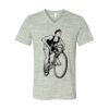 White Marble Unisex Jersey Short-Sleeve V-Neck T-Shirt Thumbnail