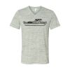 White Marble Unisex Jersey Short-Sleeve V-Neck T-Shirt Thumbnail