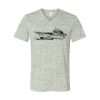 White Marble Unisex Jersey Short-Sleeve V-Neck T-Shirt Thumbnail