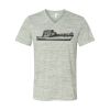 White Marble Unisex Jersey Short-Sleeve V-Neck T-Shirt Thumbnail