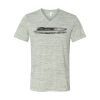 White Marble Unisex Jersey Short-Sleeve V-Neck T-Shirt Thumbnail