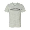 White Marble Unisex Jersey Short-Sleeve V-Neck T-Shirt Thumbnail