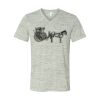 White Marble Unisex Jersey Short-Sleeve V-Neck T-Shirt Thumbnail