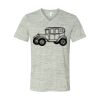 White Marble Unisex Jersey Short-Sleeve V-Neck T-Shirt Thumbnail