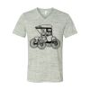 White Marble Unisex Jersey Short-Sleeve V-Neck T-Shirt Thumbnail