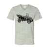 White Marble Unisex Jersey Short-Sleeve V-Neck T-Shirt Thumbnail