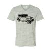 White Marble Unisex Jersey Short-Sleeve V-Neck T-Shirt Thumbnail