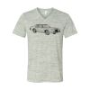 White Marble Unisex Jersey Short-Sleeve V-Neck T-Shirt Thumbnail