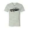 White Marble Unisex Jersey Short-Sleeve V-Neck T-Shirt Thumbnail