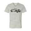 White Marble Unisex Jersey Short-Sleeve V-Neck T-Shirt Thumbnail