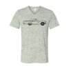 White Marble Unisex Jersey Short-Sleeve V-Neck T-Shirt Thumbnail
