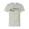 White Marble Unisex Jersey Short-Sleeve V-Neck T-Shirt Thumbnail