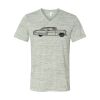 White Marble Unisex Jersey Short-Sleeve V-Neck T-Shirt Thumbnail