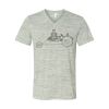 White Marble Unisex Jersey Short-Sleeve V-Neck T-Shirt Thumbnail