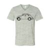 White Marble Unisex Jersey Short-Sleeve V-Neck T-Shirt Thumbnail