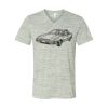White Marble Unisex Jersey Short-Sleeve V-Neck T-Shirt Thumbnail