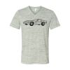 White Marble Unisex Jersey Short-Sleeve V-Neck T-Shirt Thumbnail