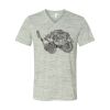 White Marble Unisex Jersey Short-Sleeve V-Neck T-Shirt Thumbnail